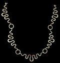 JB Silver Squiggle 7 sections necklace