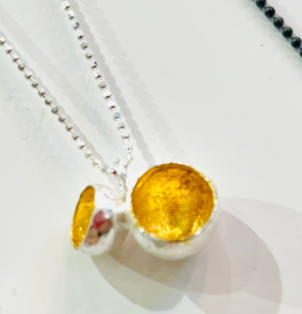 Jennie Gill drop cups  necklaces