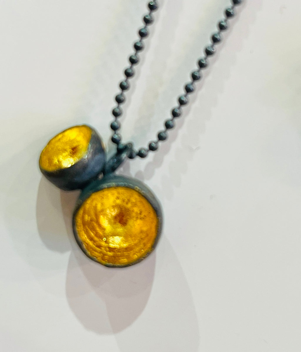 Jennie Gill drop cups  necklaces
