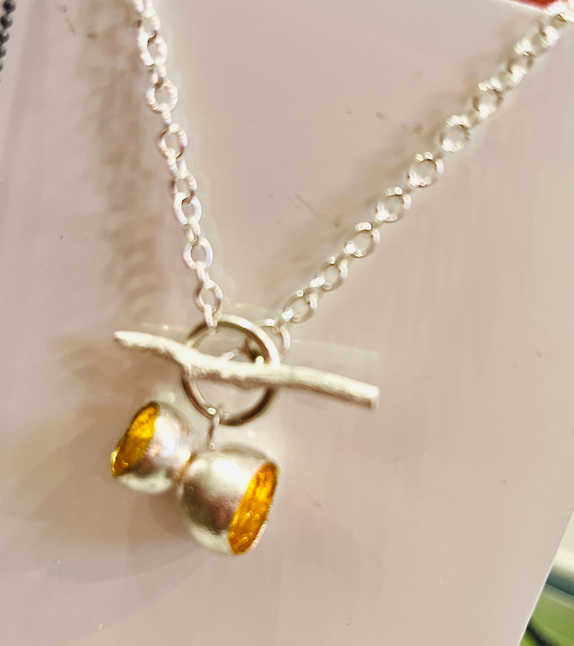 Jennie Gill drop cups  necklaces