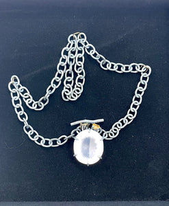 Jennie Gill oxidised silver statement necklace