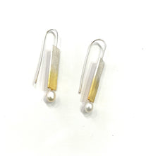 Load image into Gallery viewer, Oxidised /Sterling Silver,SEA PEARL earrings in various designs from Jennie Gill
