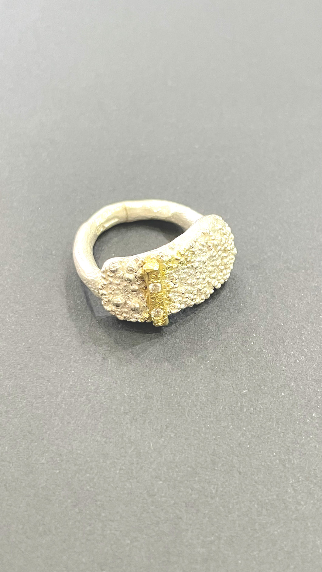 Sterling Silver and 18ct gold Diamond  ring from Jennie Gill
