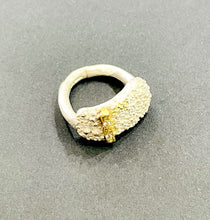Load image into Gallery viewer, Sterling Silver and 18ct gold Diamond  ring from Jennie Gill
