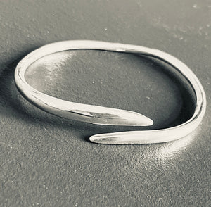 Chris Lewis Sterling Silver Thorn Open Bangle