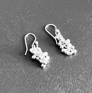 Chris Lewis Sterling Silver CLOVER pendant and earrings