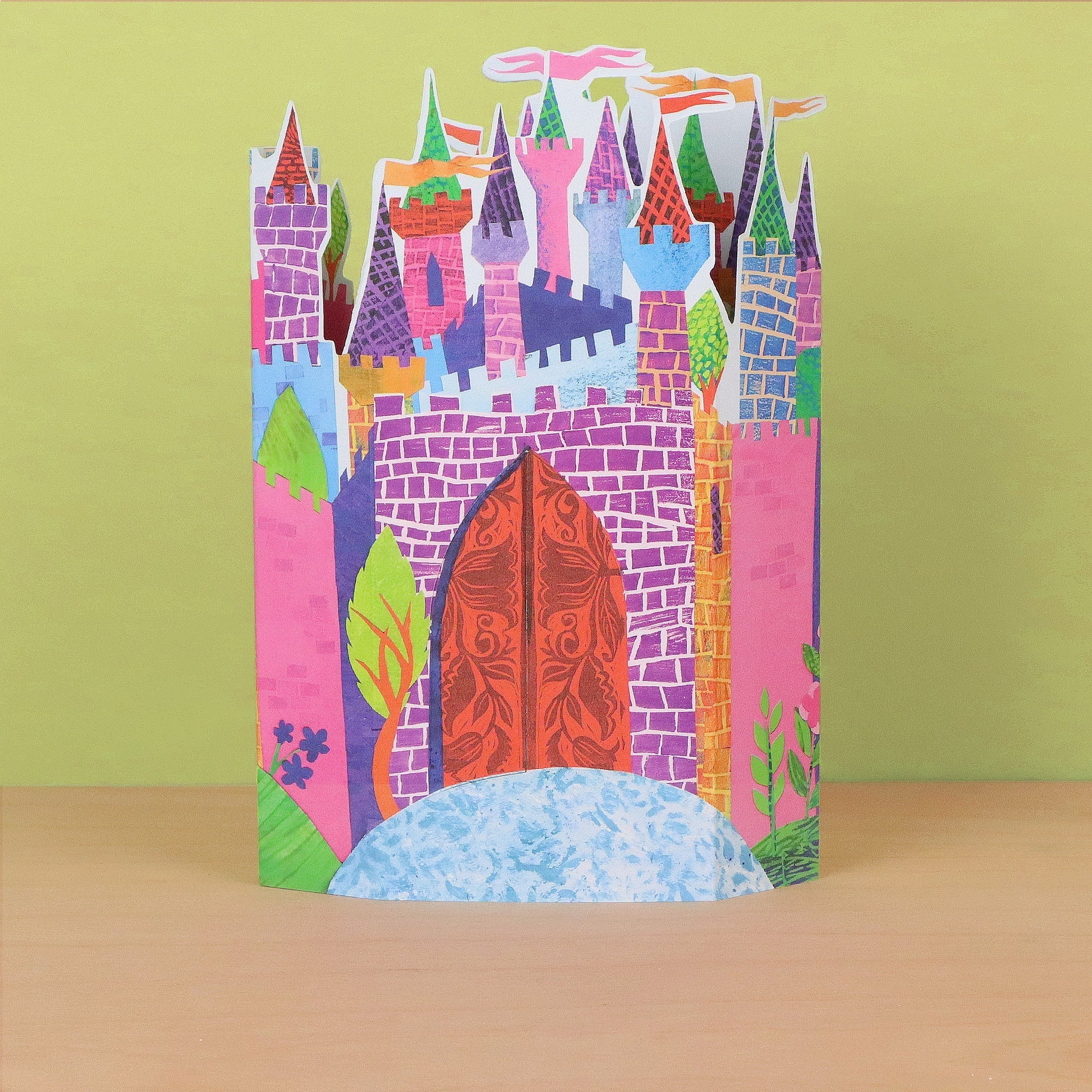 Fairy Tale Castle die-cut card by James Mayhew, front cover