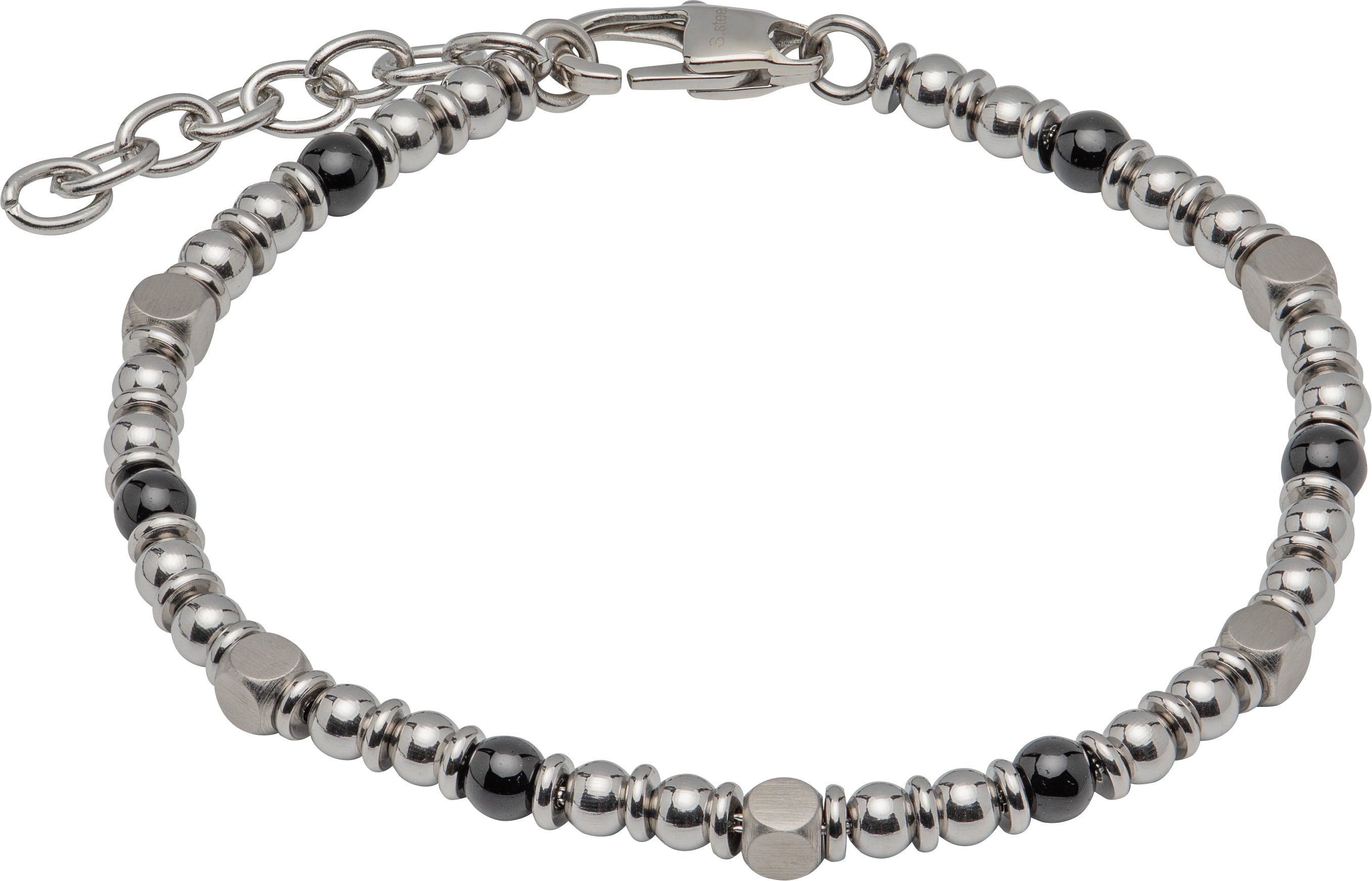 Stainless SteelBracelet with Onyx