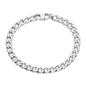Unique & Co Matte Stainless Steel Necklace & Bracelet