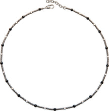 Load image into Gallery viewer, Unique &amp; Co Stainless Steel Bead 50cmNecklace/ bracelet  with Onyx beads

