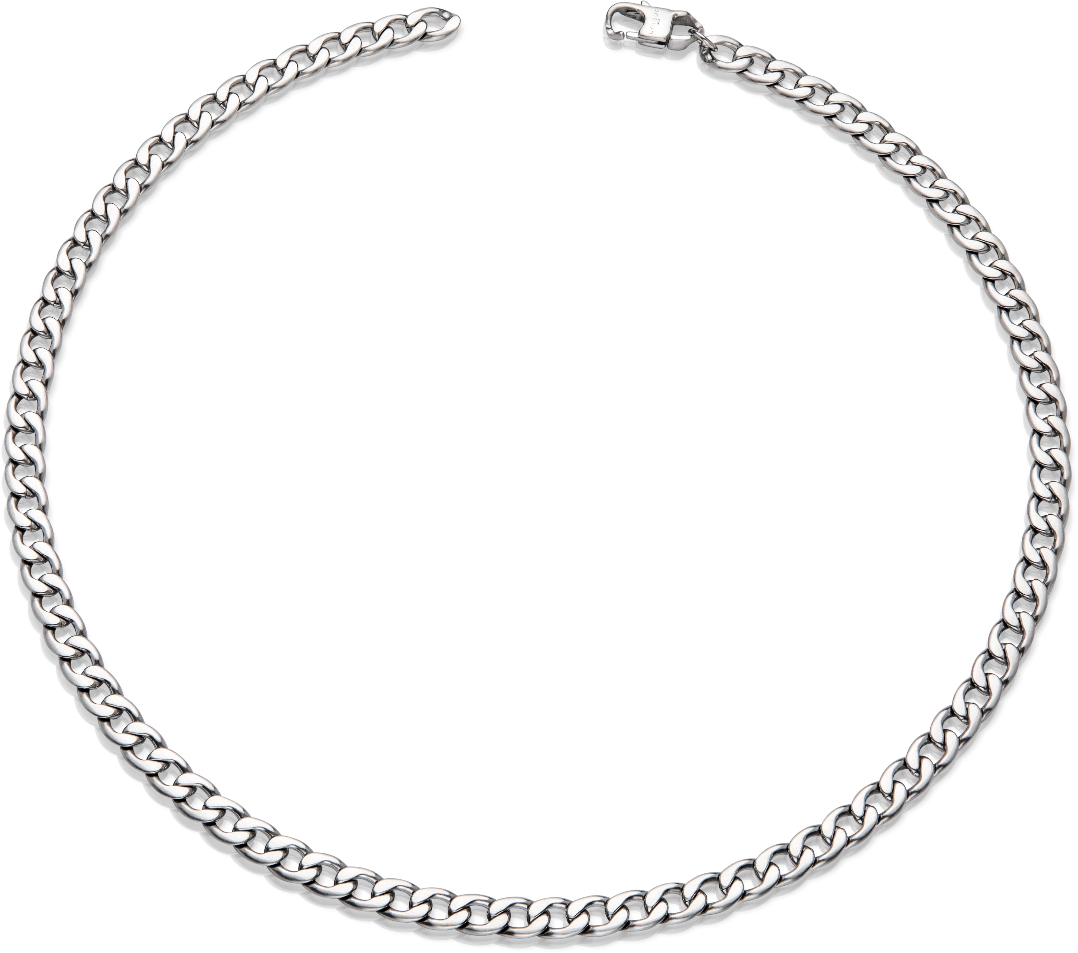 Unique & Co Matte Stainless Steel Necklace & Bracelet