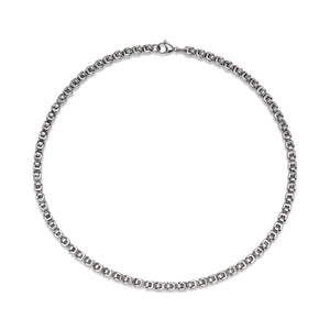Unique & Co Steel Round Byzantine Chain 50 cm Necklace