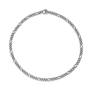 Unique & Co Polished Stainless Steel Necklace & Bracelet
