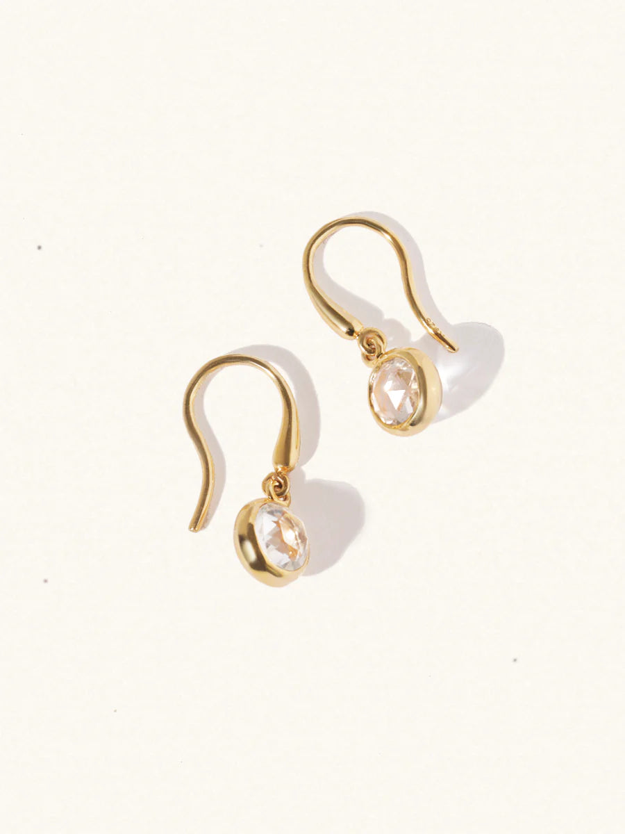 LUCIER-Birthstone Gemstone Hook Earrings