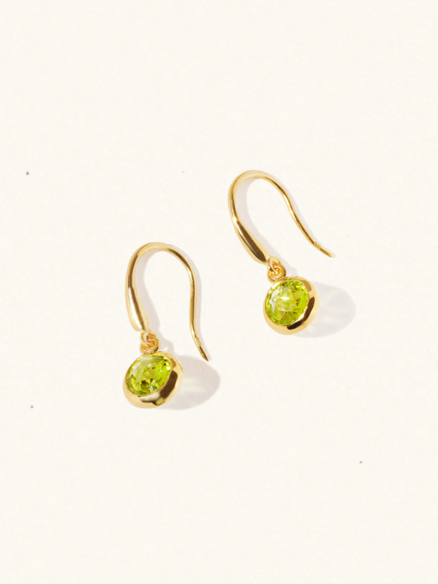 LUCIER-Birthstone Gemstone Hook Earrings