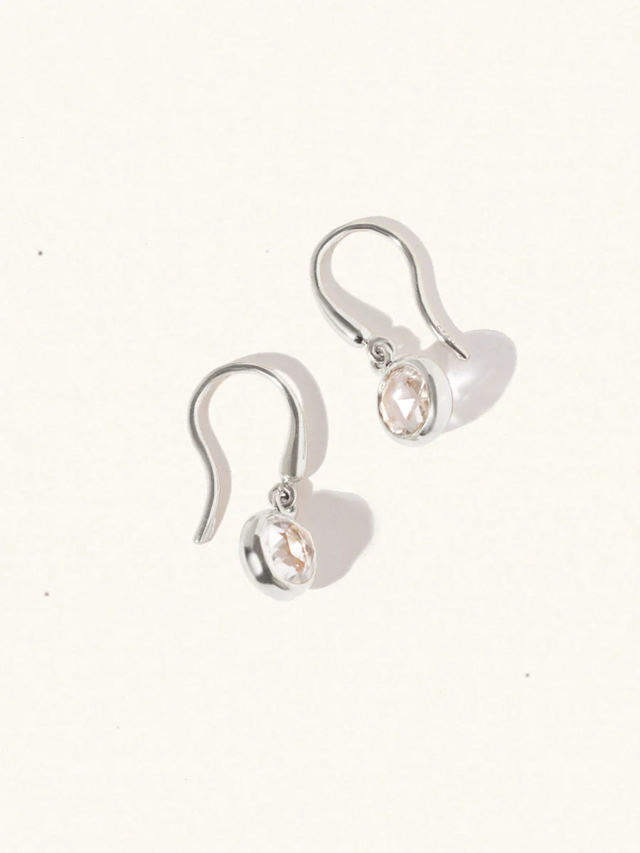 LUCIER-Birthstone Gemstone Hook Earrings
