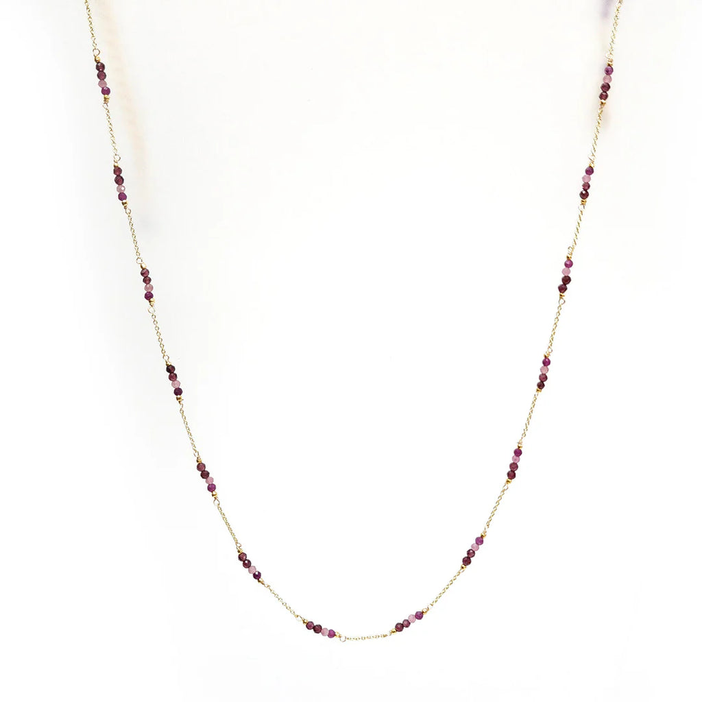 AM Gold plated gemstones  NECKLACE