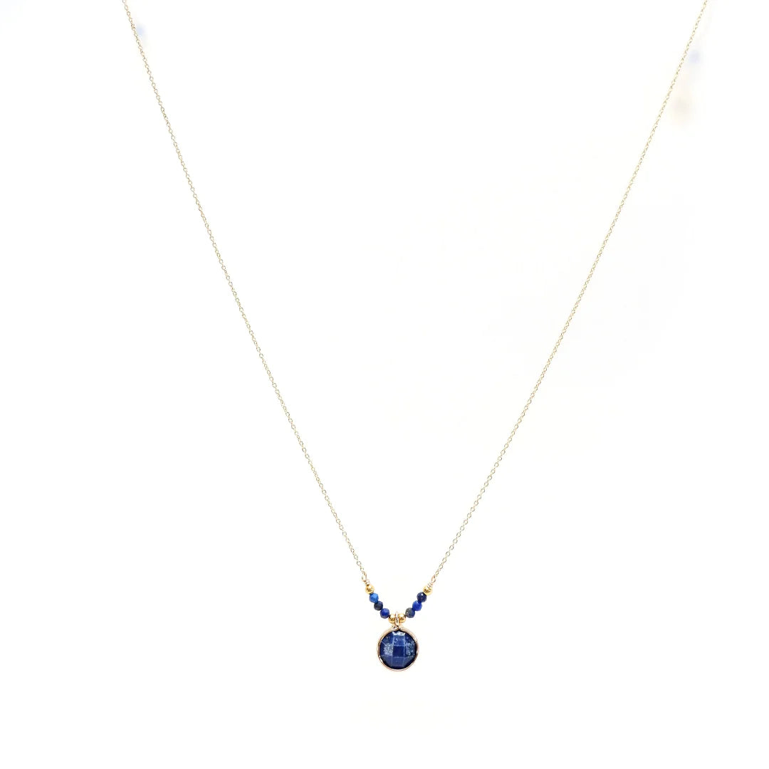 AM  lapis, GEMSTONE HANDCRAFTED NECKLACE