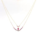 AM  GARNET & RHODOCHROSITE NECKLACE
