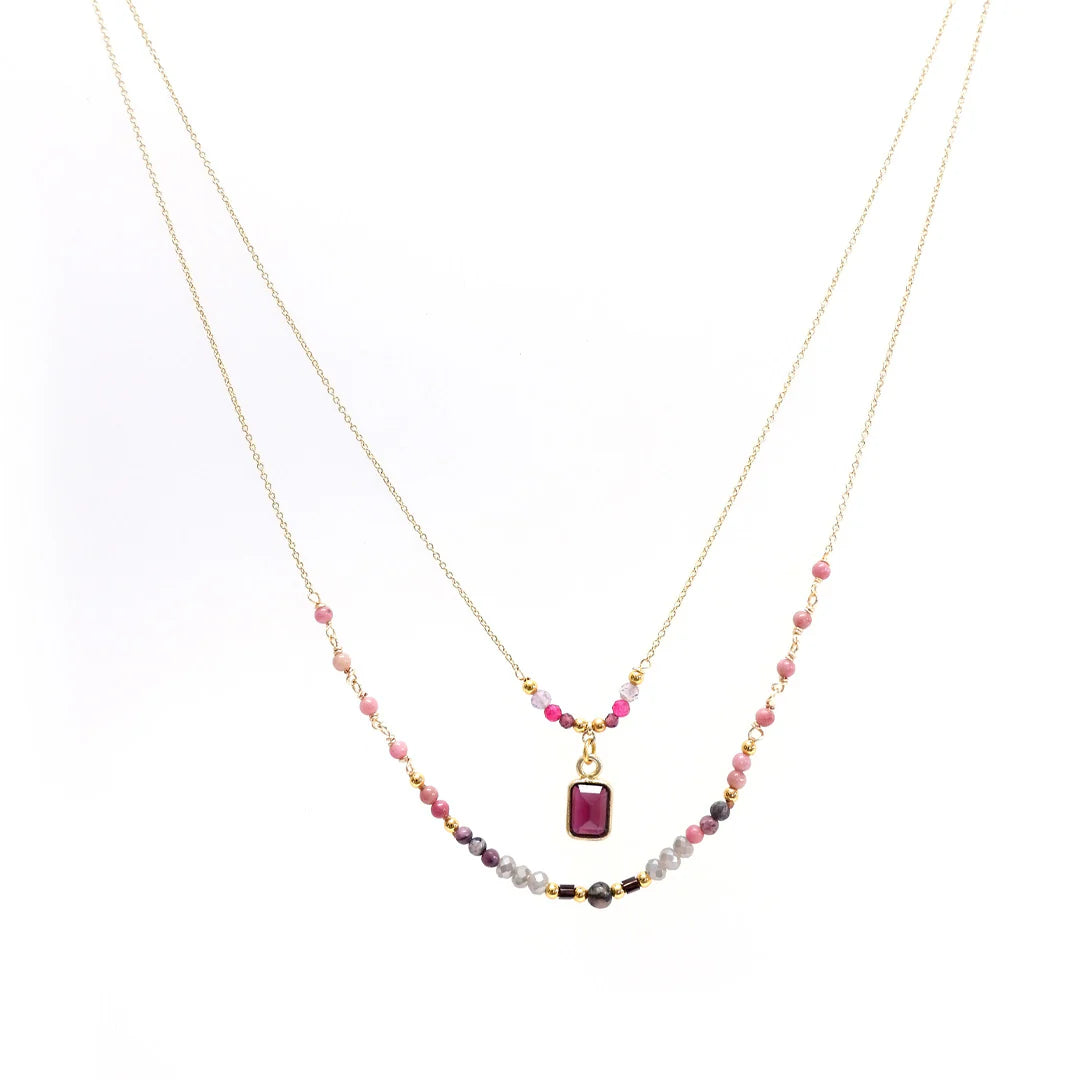 AM Garnet  NECKLACE