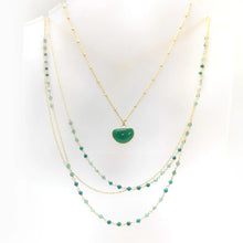 Load image into Gallery viewer, AM  Green Onyx, GEMSTONE HANDCRAFTED NECKLACE
