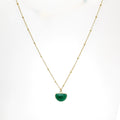 AM  Green Onyx, GEMSTONE HANDCRAFTED NECKLACE