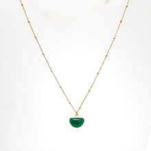 Load image into Gallery viewer, AM  Green Onyx, GEMSTONE HANDCRAFTED NECKLACE
