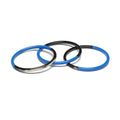 ZURI SLIM LACQUERED AND NATURAL HORN BANGLES