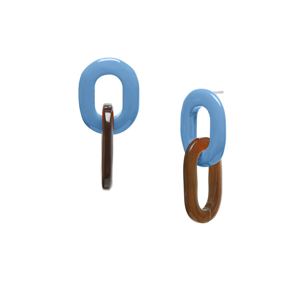 BRANCH Buffalo Horn Oval Link Earrings