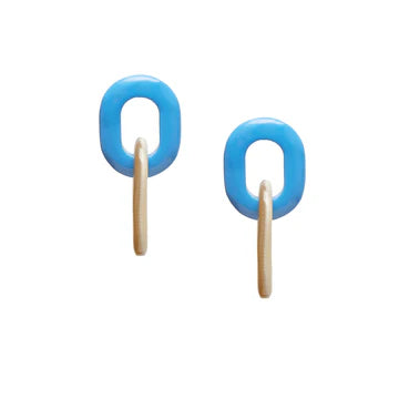 BRANCH Buffalo Horn Oval Link Earrings