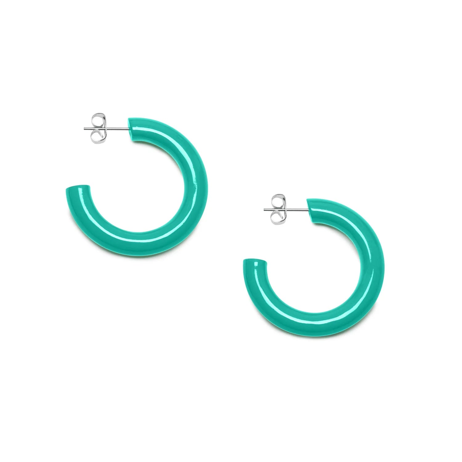 BRANCH Rounded Horn Hoop - Brown Natural
