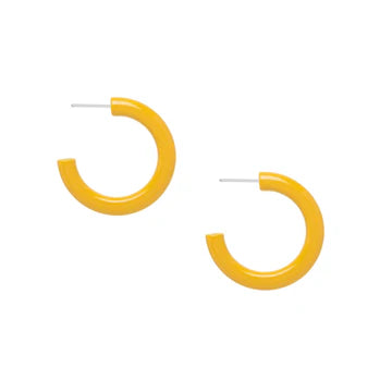 BRANCH Rounded Horn Hoop - Brown Natural