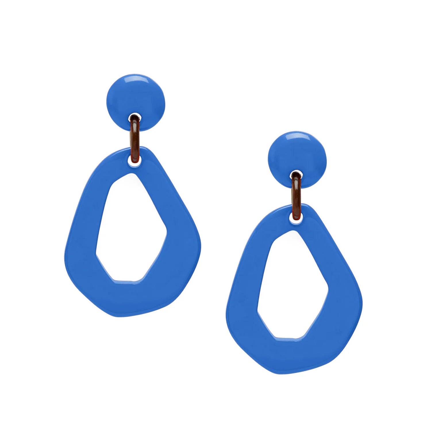 OPEN SHAPED DROP EARRINGS
