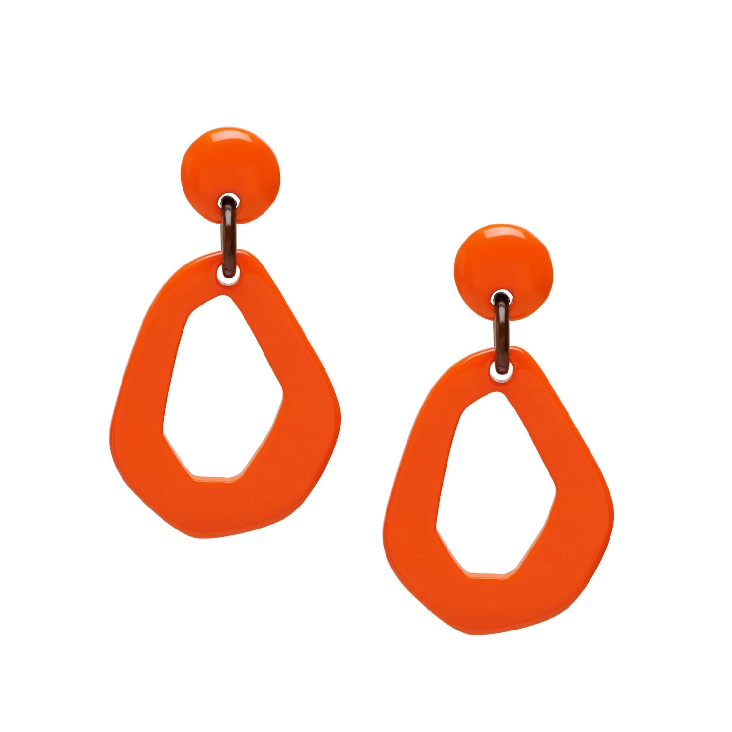 OPEN SHAPED DROP EARRINGS