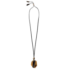 Load image into Gallery viewer, BRANCH Buffalo Horn BROWN HORN ABSTRACT SHAPED PENDANT
