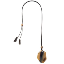 Load image into Gallery viewer, BRANCH Buffalo Horn BROWN HORN ABSTRACT SHAPED PENDANT
