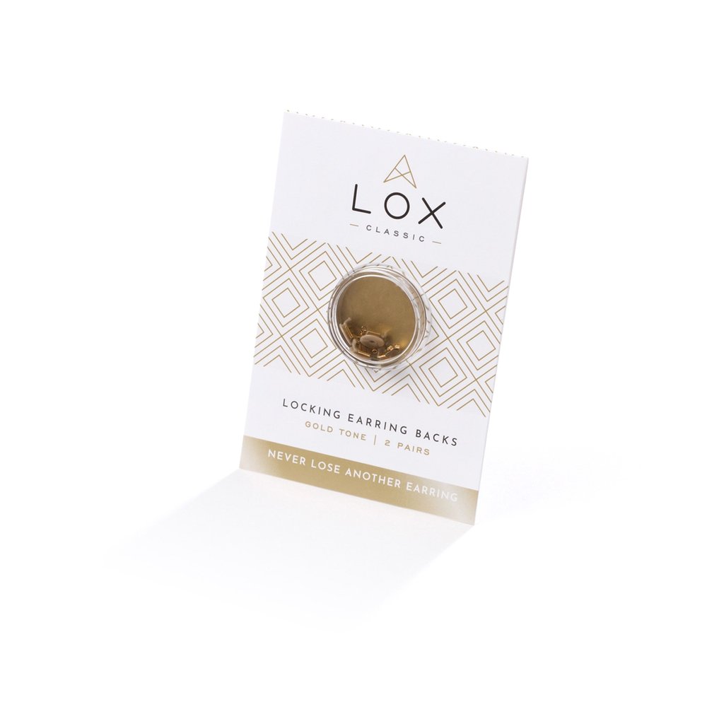 Lox Classic Secure Earring Backs - 2 Pairs