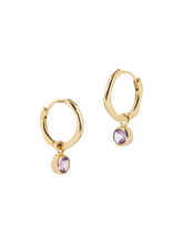 Load image into Gallery viewer, Gemstones Huggies  earrings
