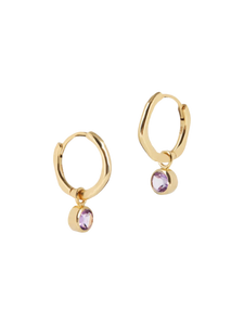 Gemstones Huggies  earrings