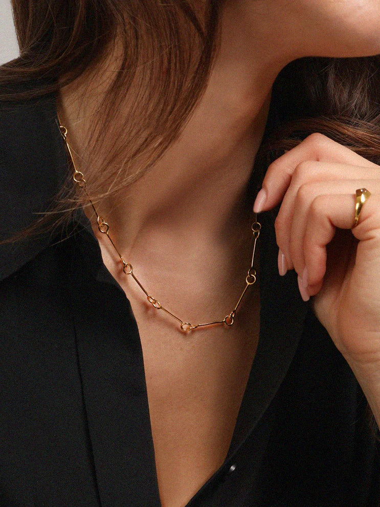 Gold Sinature Link Necklace Chain