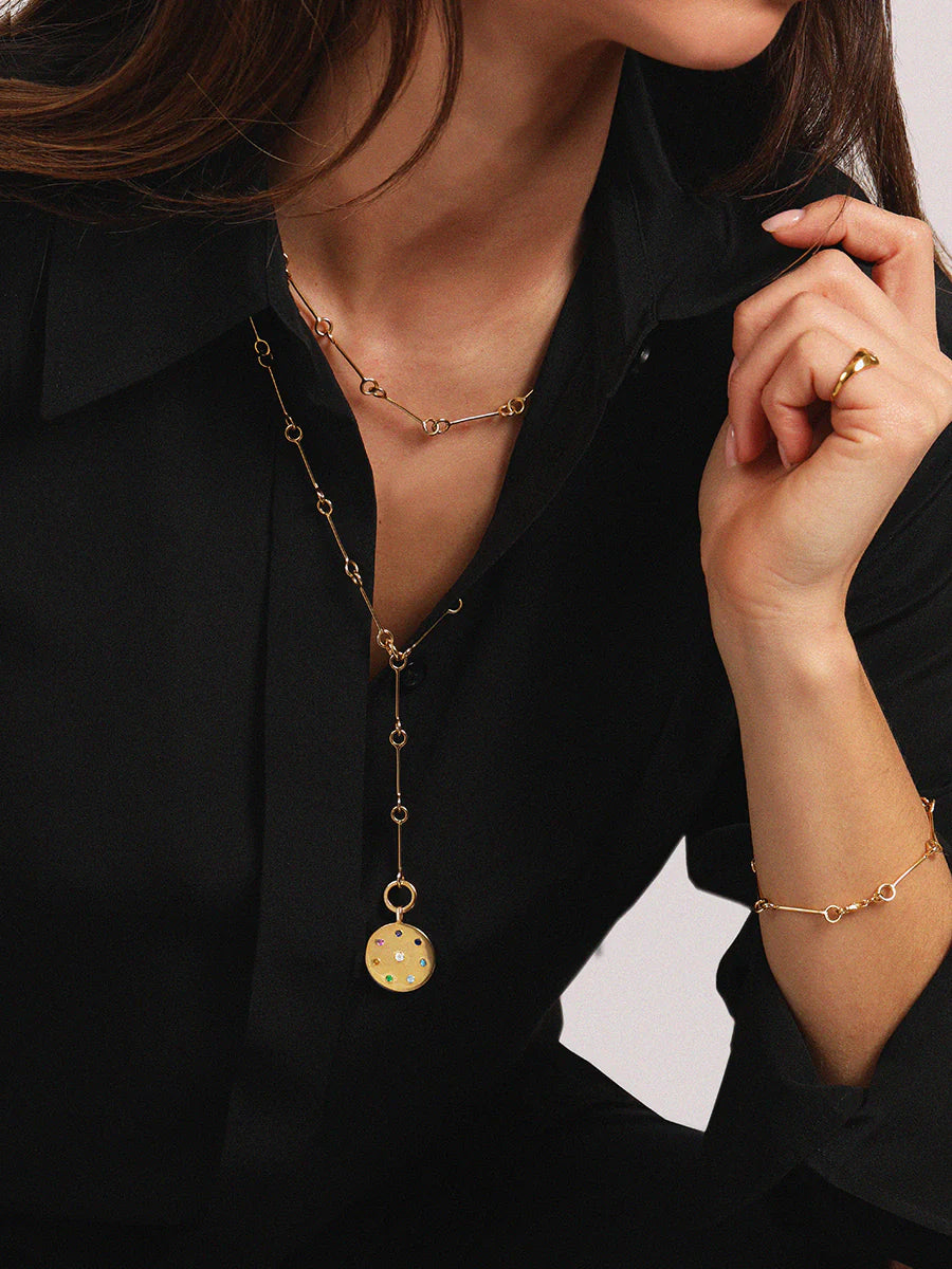 Gold Sinature Link Necklace Chain
