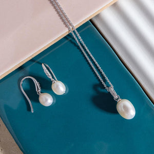 Kit Heath Revival Classic Pearl Glitz FP CZ Drop Earrings
