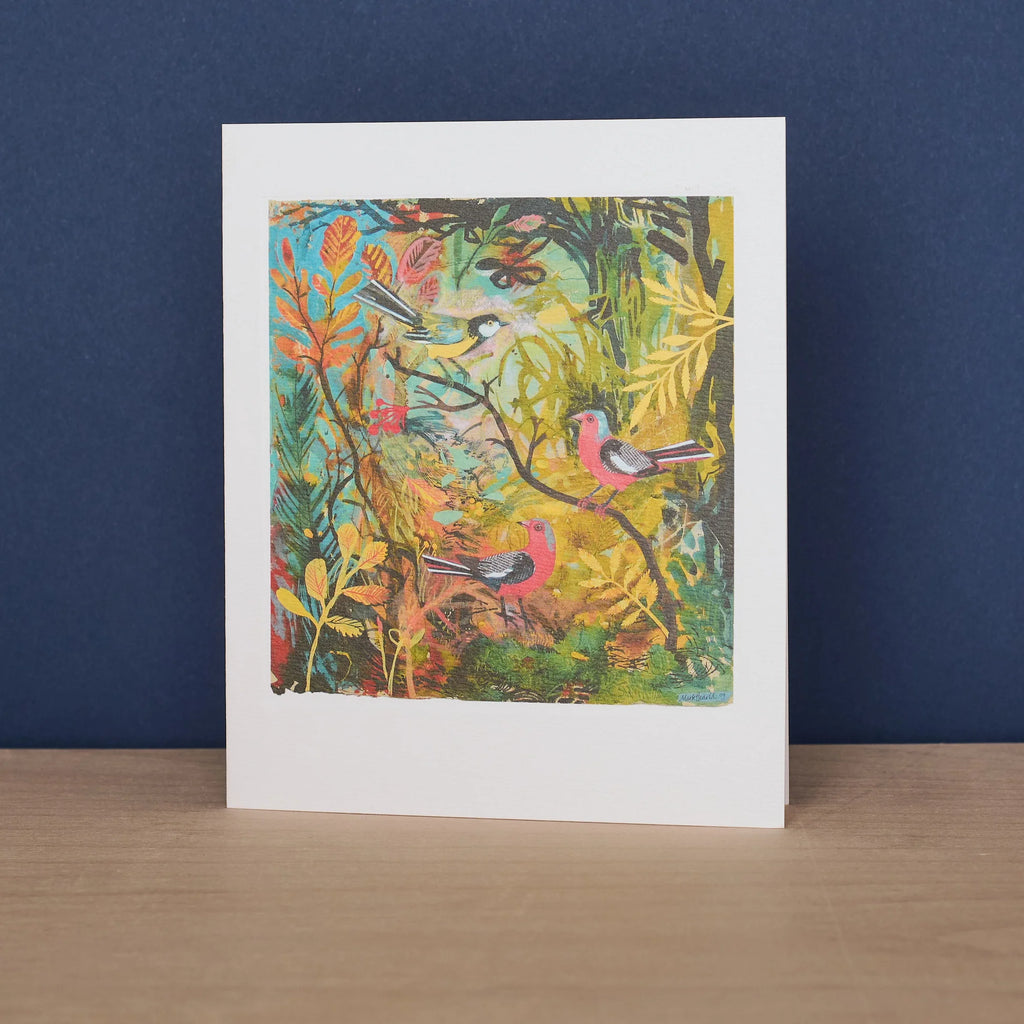 Great Tit & Chaffinches Greeting Card