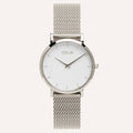 WHITE WATCH 28MM DIAL