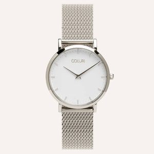 WHITE WATCH 28MM DIAL