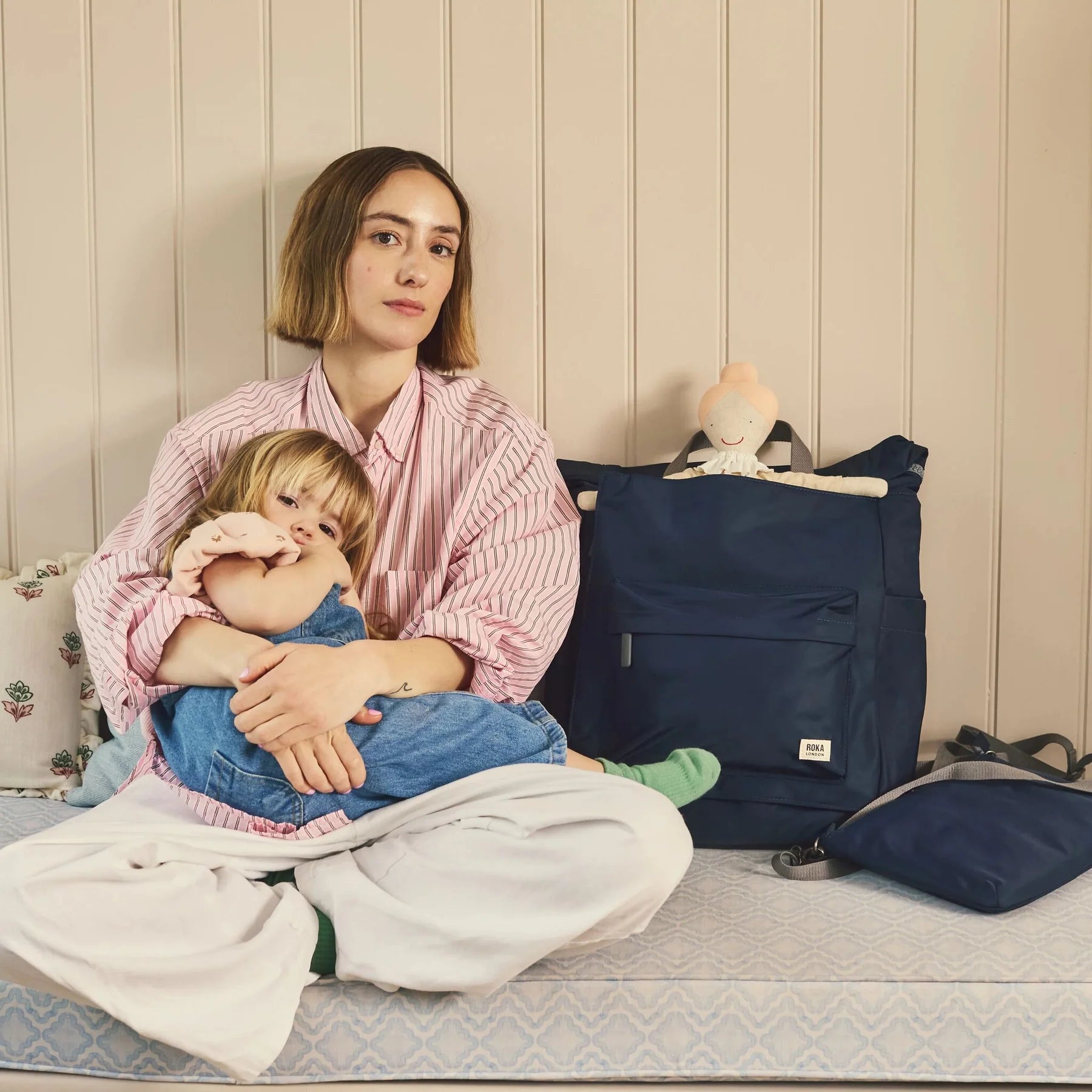 ROKA London Primrose Baby Changing Bag – Midnight