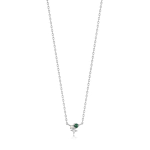 Malachite Star Necklace - Silver