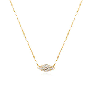 Pavé Sparkle Necklace - Gold