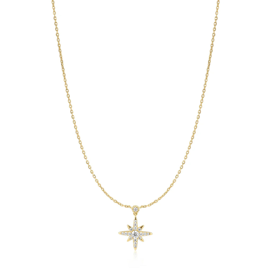 Gold Sparkling Nova Star Necklace