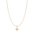 Gold Sparkling Nova Star Necklace